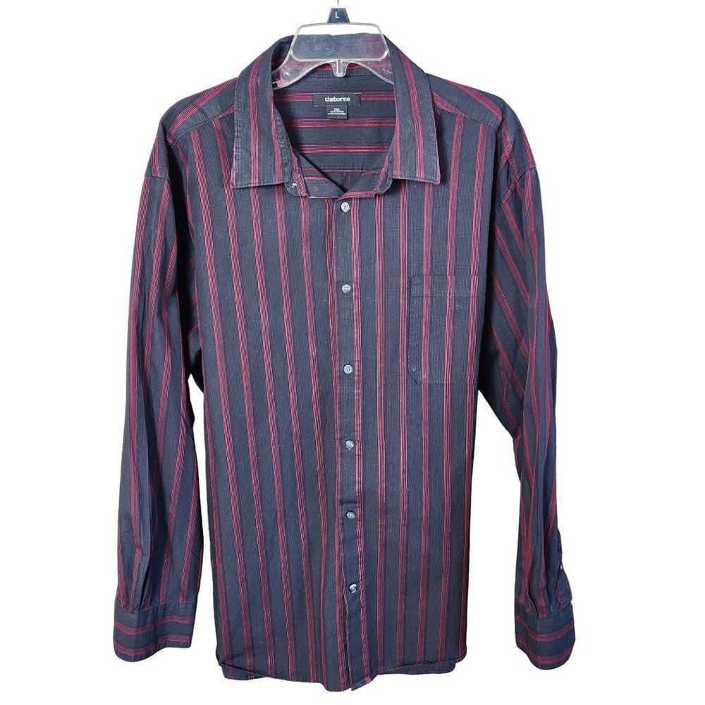 Claiborne Long Sleeve 2XL Button Down Men's Shirt